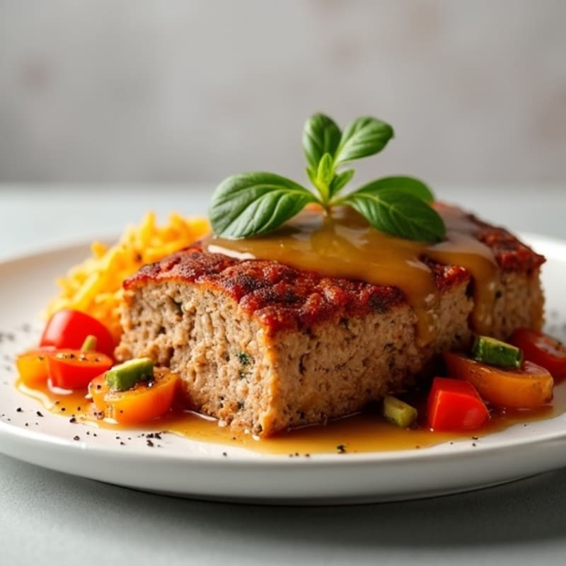Lean Baked Meatloaf with Savory Gravy