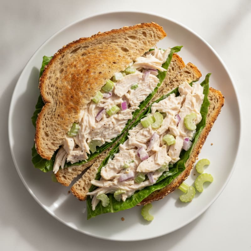 Chicken Salad Sandwich with Celery