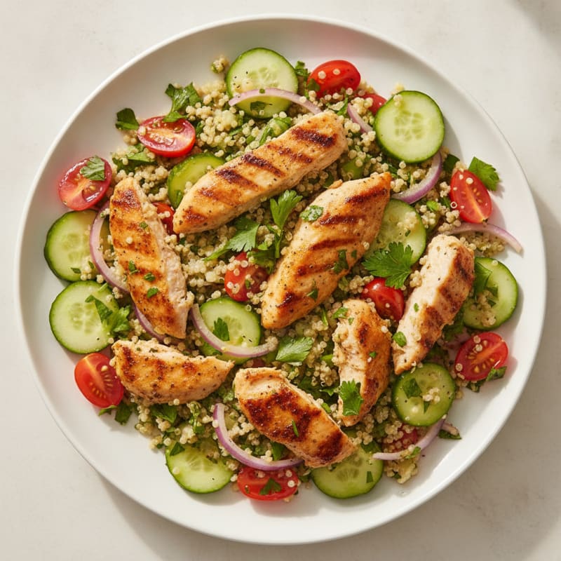 Lemon-Herb Chicken and Quinoa Salad