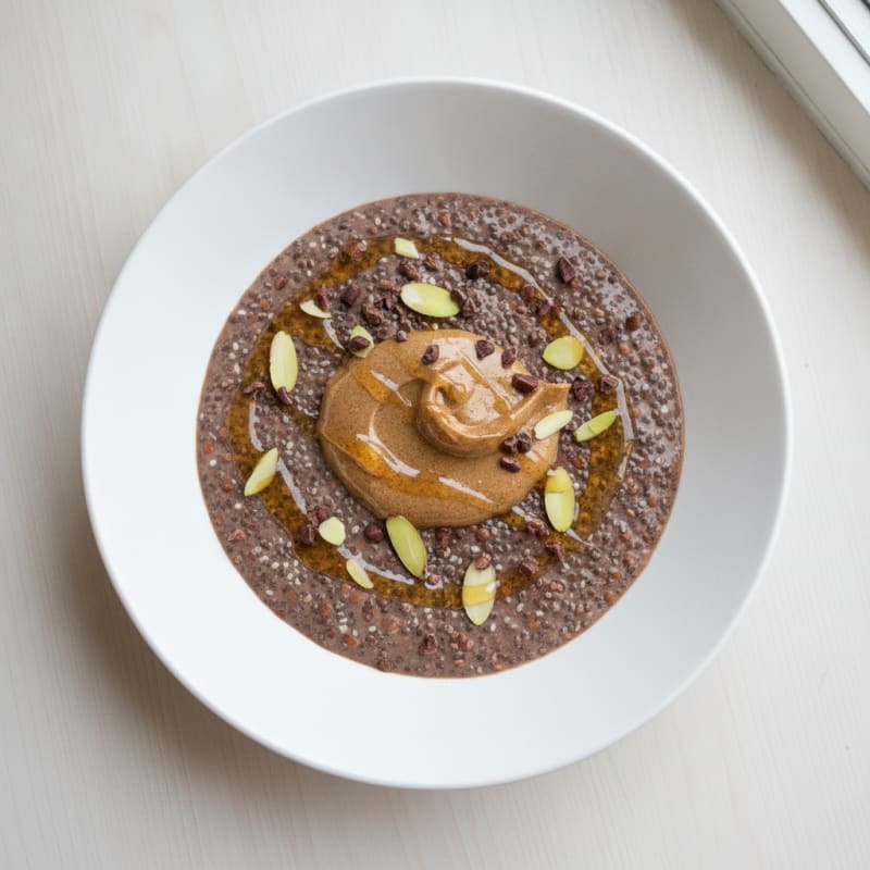 Chocolate Protein Chia Pudding