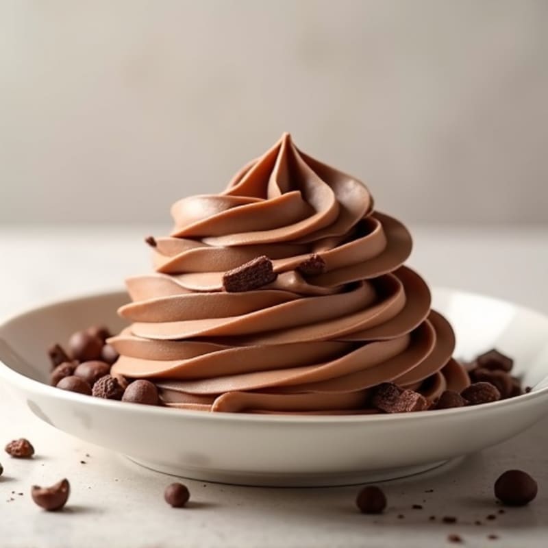 Creamy Chocolate Protein Pudding with Peanut Butter Swirl