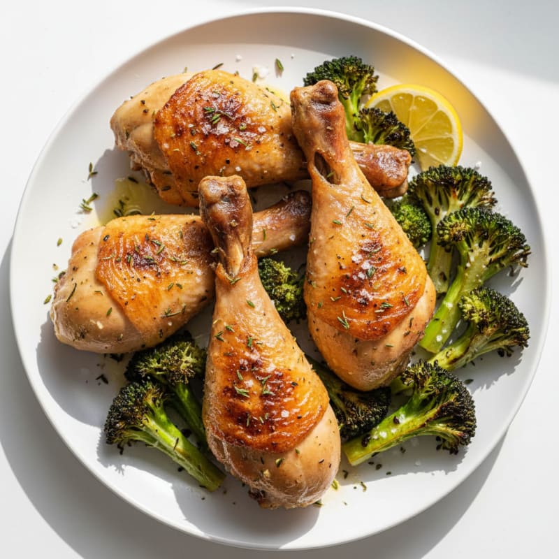 Roasted Chicken Legs with Herbs