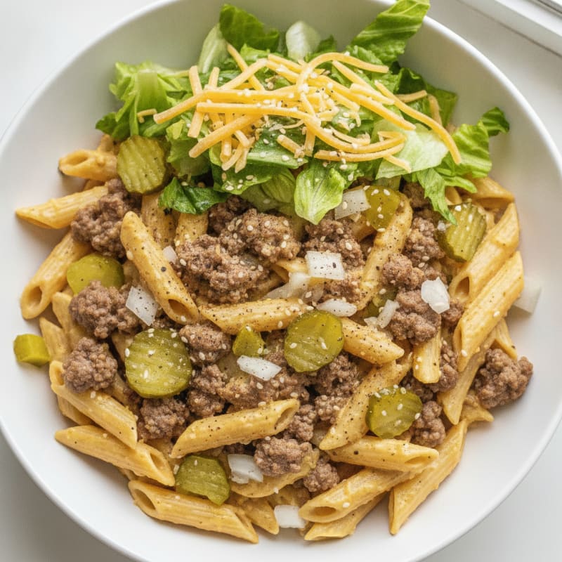 Big Mac Inspired Pasta Bowl