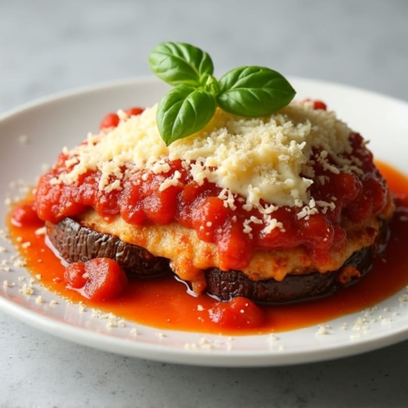 Crispy Baked Eggplant Parmesan
