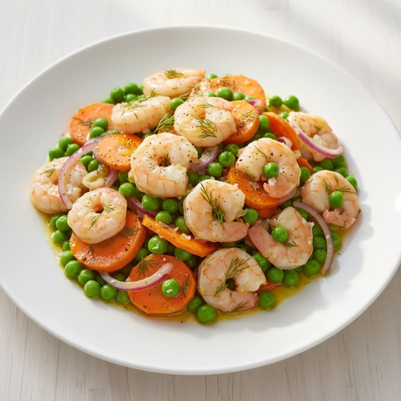 Pea and Carrot Salad with Dill