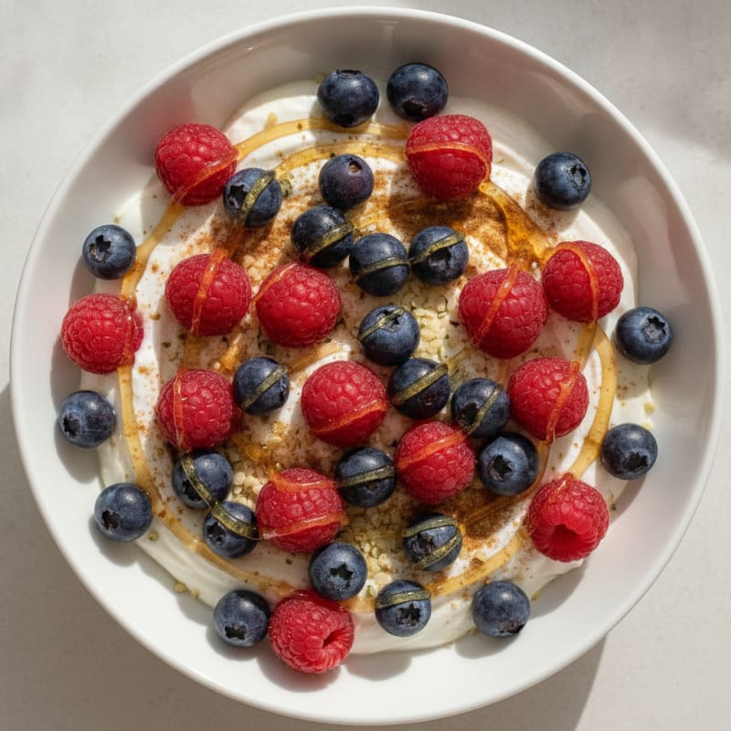 Protein-Packed Greek Yogurt Bowl with Berries and Honey