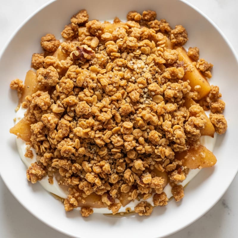 Baked Apple Crumble with Oat Topping