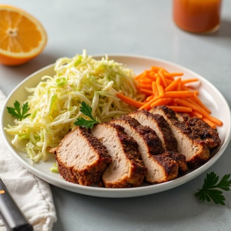 Citrus-Garlic Pulled Pork with Fresh Slaw