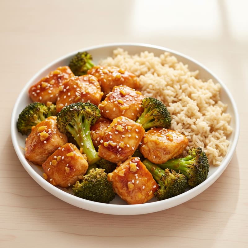 Baked Orange Chicken with Broccoli