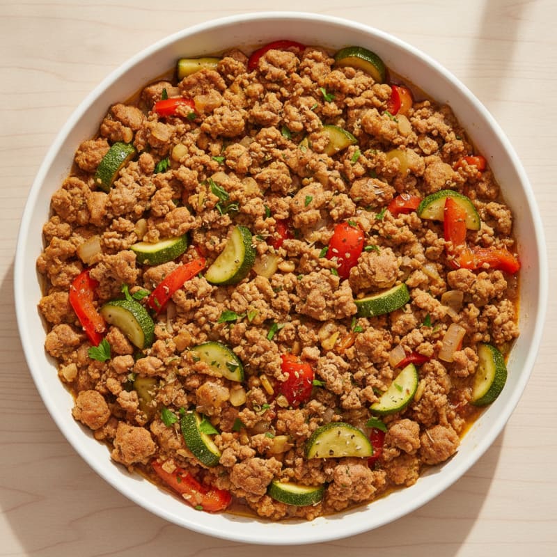 Savory Ground Turkey Skillet