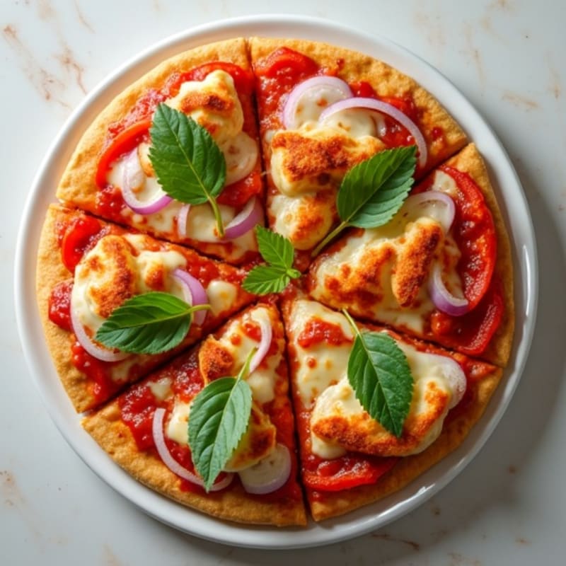High-Protein BBQ Chicken Pizza