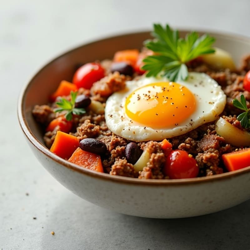 Lean Ground Beef and Hearty Vegetable Picadillo