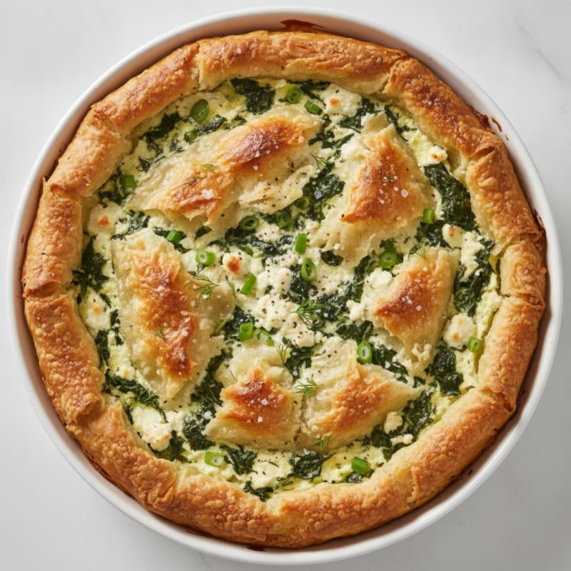 Spinach Feta Phyllo Pie