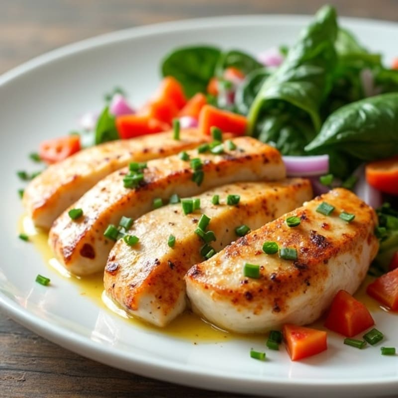 Creamy Coconut Chicken with Green Chili and Fresh Vegetables