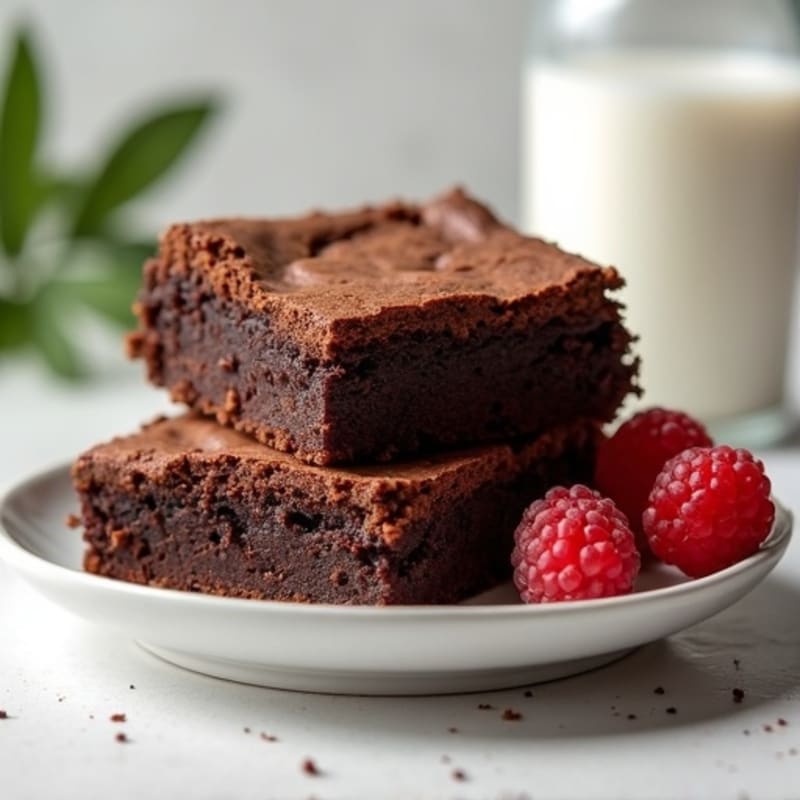 Healthy Fudgy Chocolate Protein Brownies