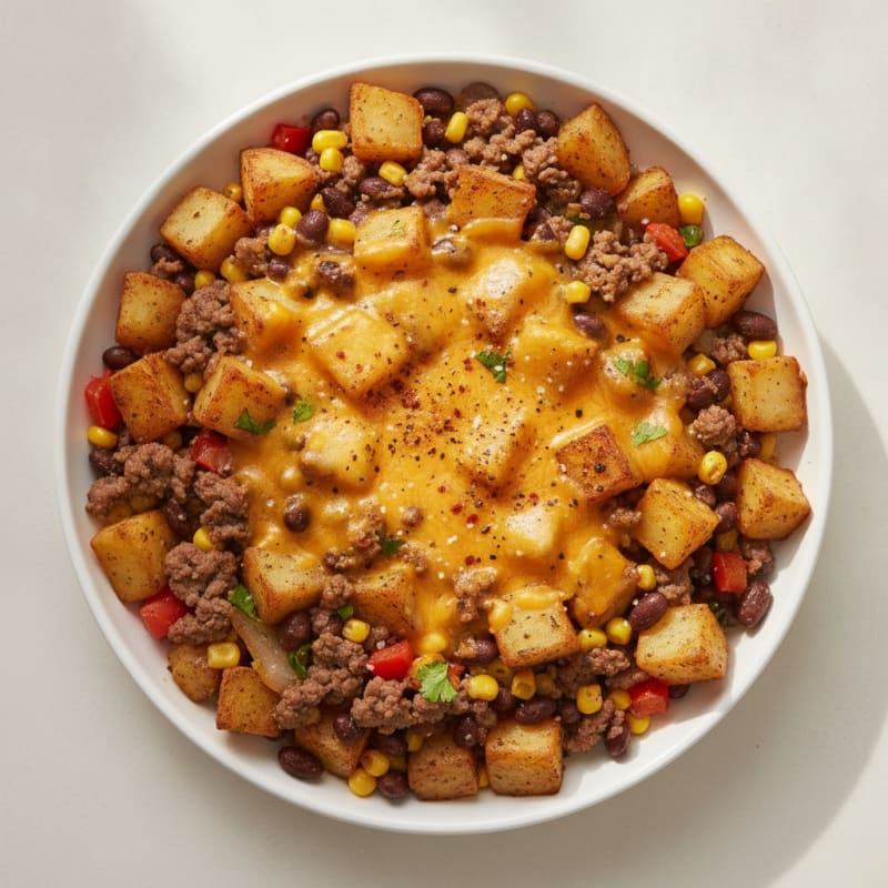Southwestern Beef and Potato Skillet