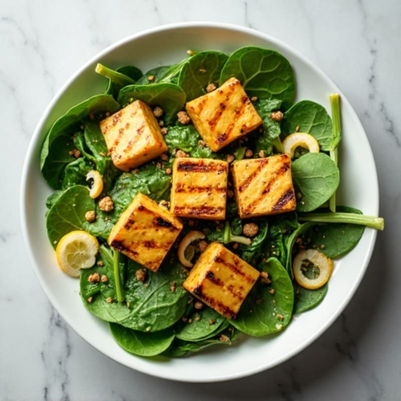 Grilled Tofu and Edamame Power Salad