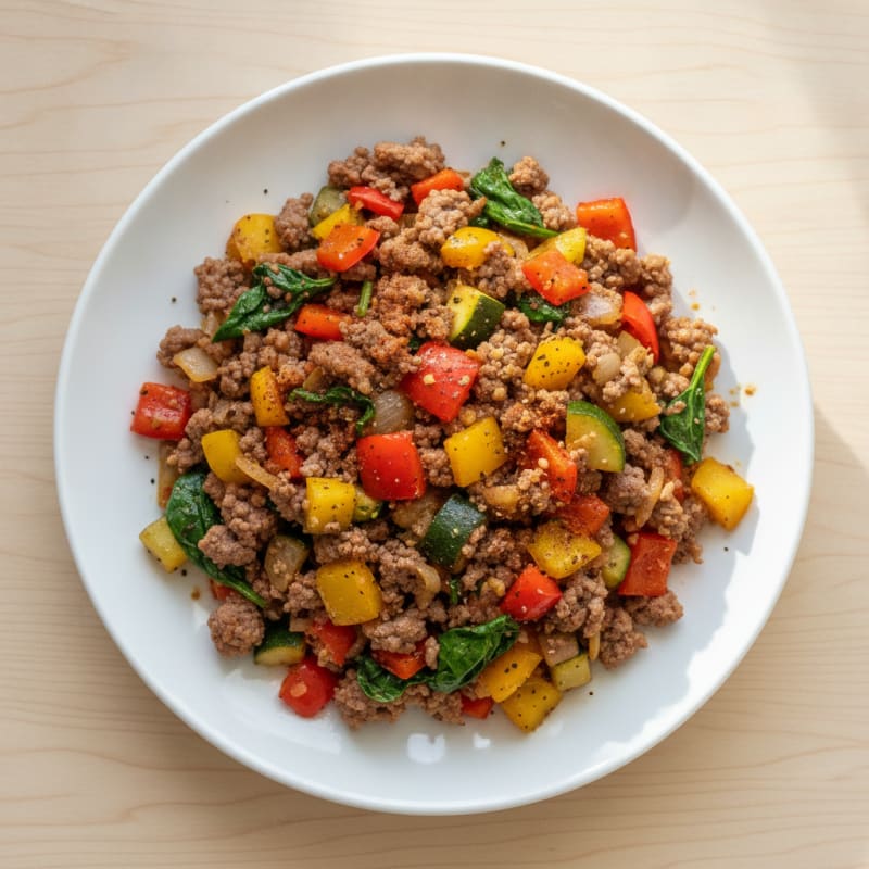 Ground Beef and Vegetable Skillet