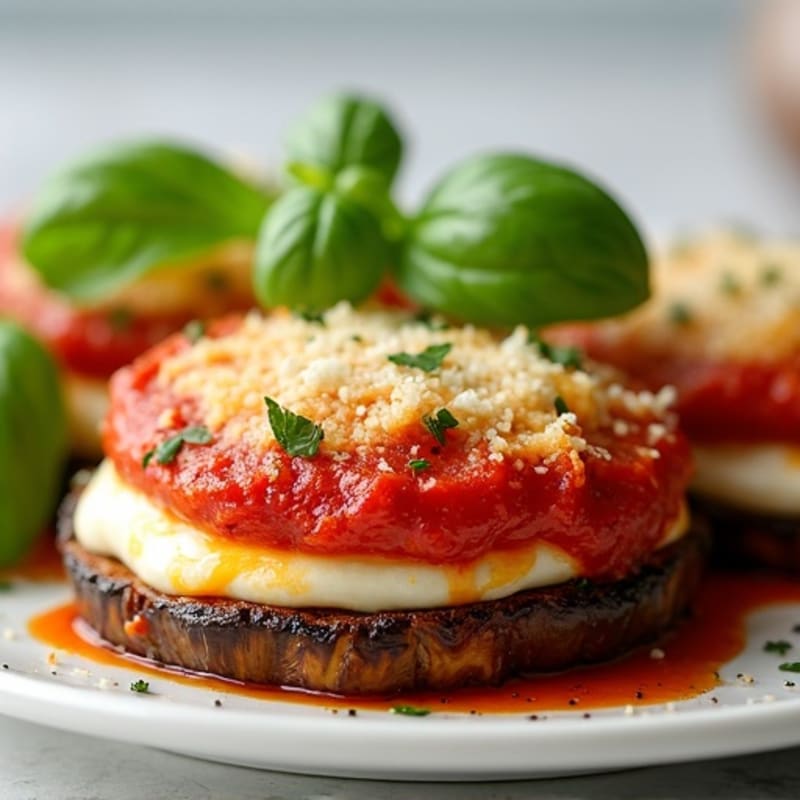 Crispy Baked Eggplant Parmesan with Fresh Herbs