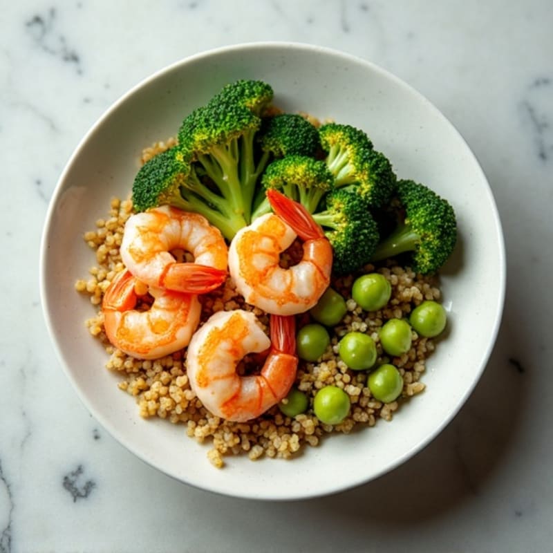 Shrimp and Quinoa Power Bowl with Roasted Broccoli