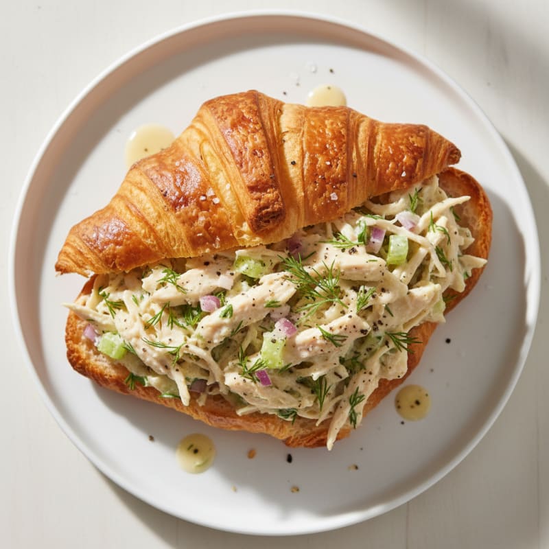 Creamy Herb Chicken Salad Croissant