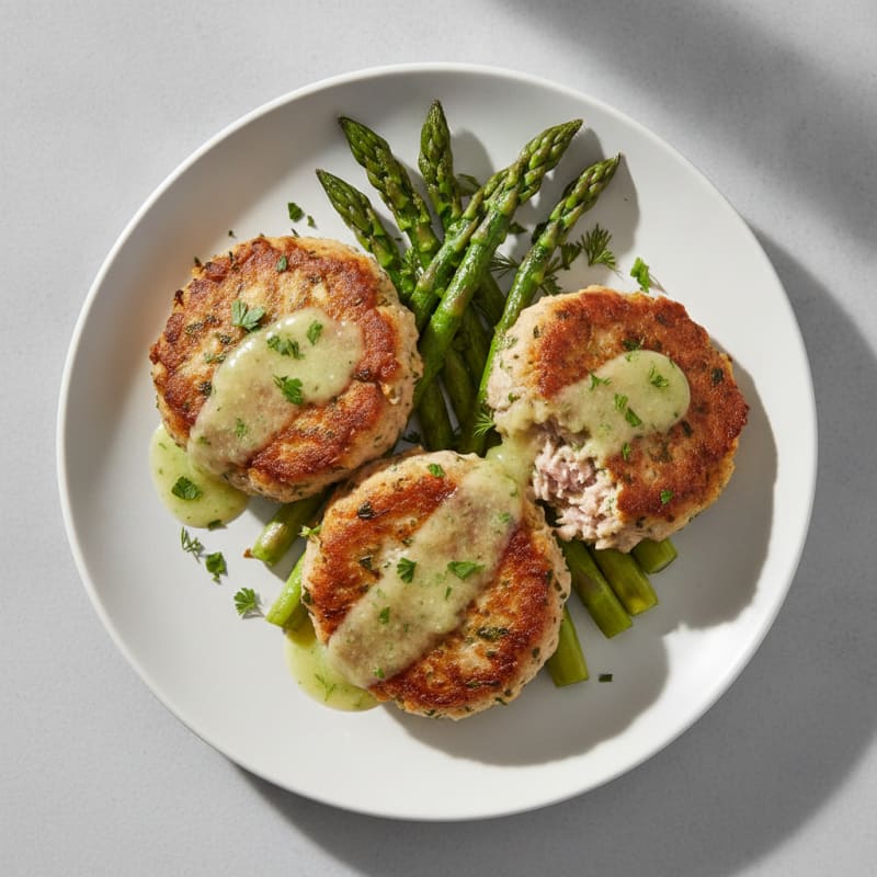 Seared Tuna with Lemon-Herb Sauce