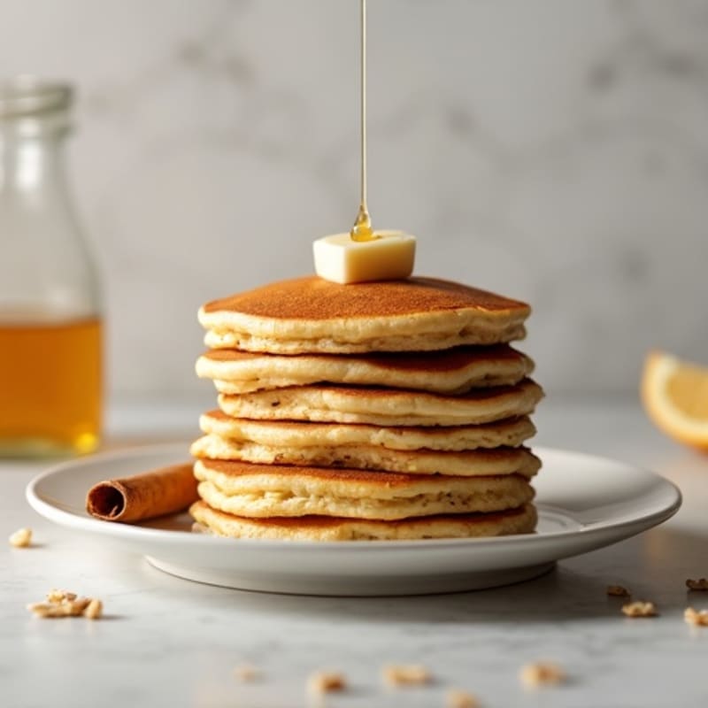 Fluffy Protein-Packed Oat Flour Pancakes