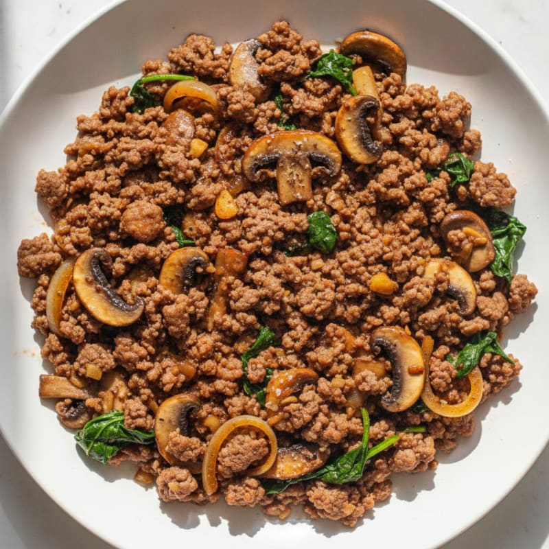 Umami Beef Skillet with Mushrooms
