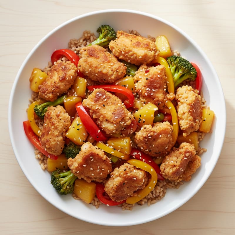 Crispy Sweet and Sour Chicken Stir-Fry
