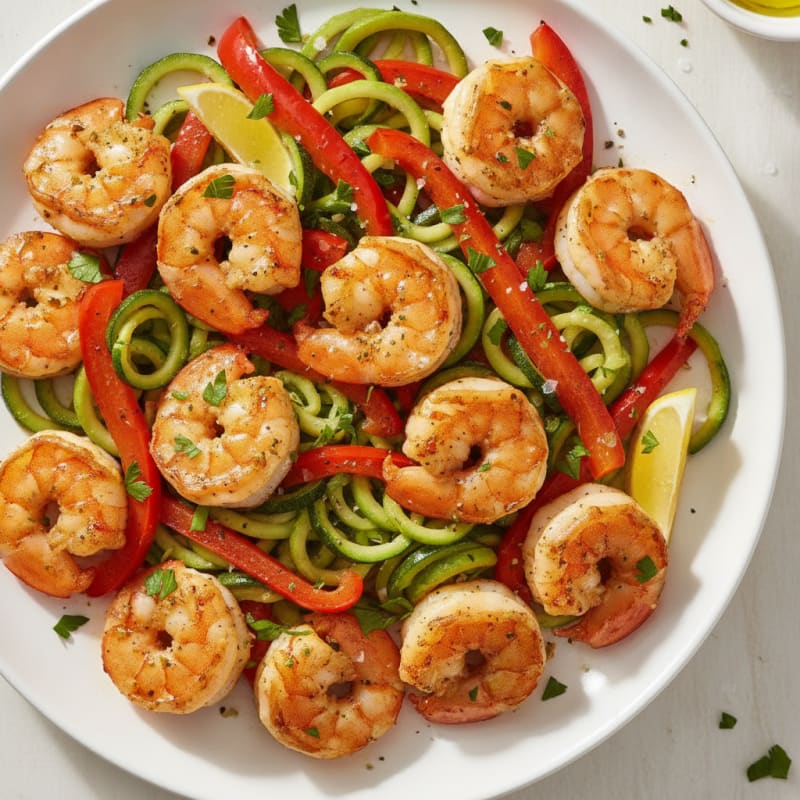 Garlic Herb Shrimp Skillet