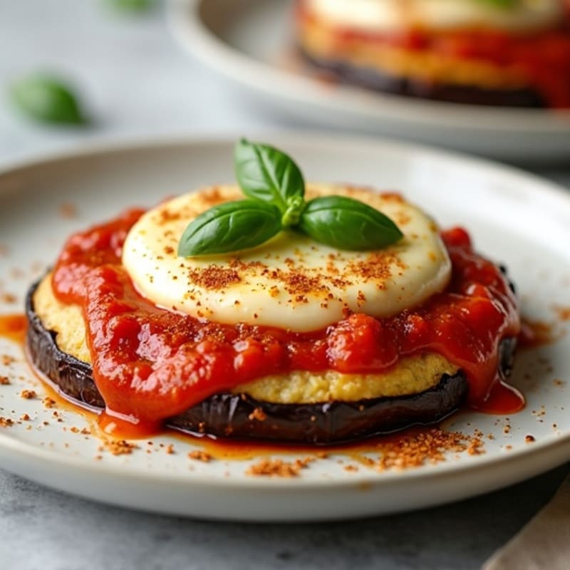Crispy Baked Eggplant Parmesan Hero