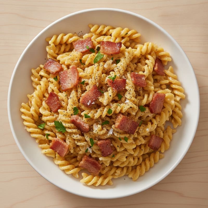 Classic Carbonara with Crispy Pancetta