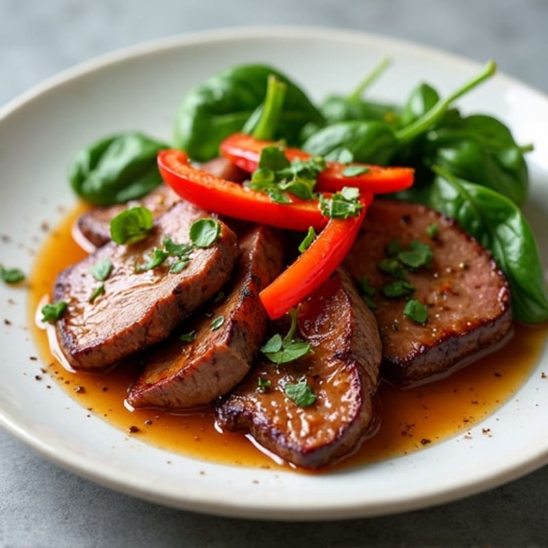 Pan-Seared Sweet and Savory Garlic-Ginger Beef