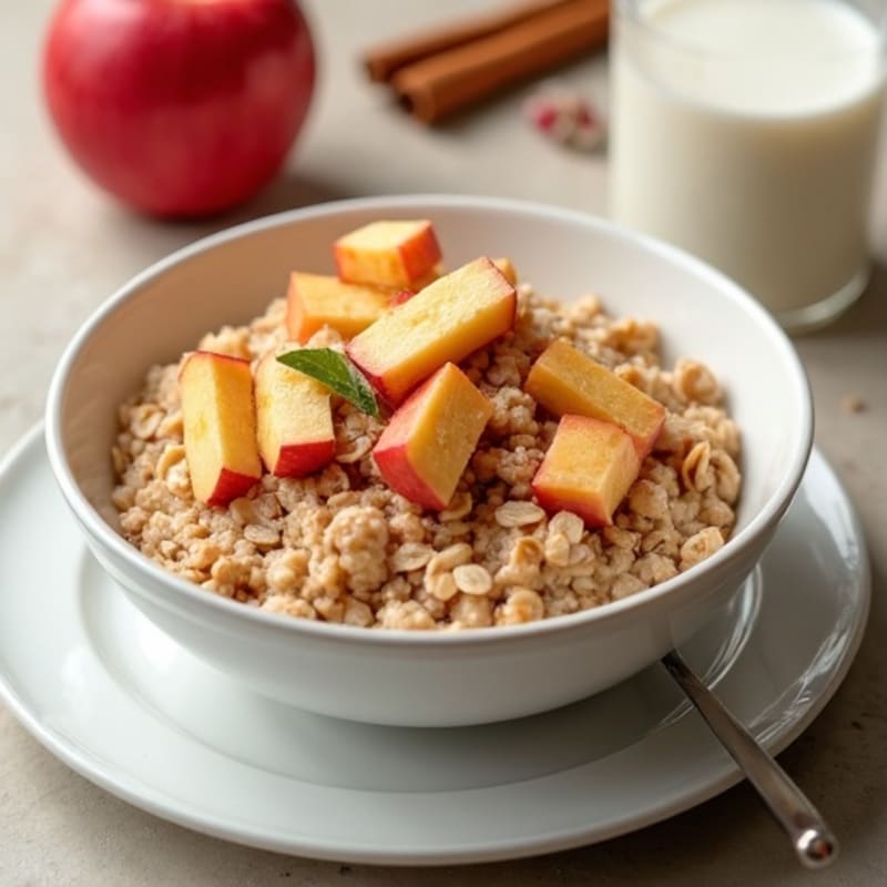 Warm Cinnamon Apple Oatmeal