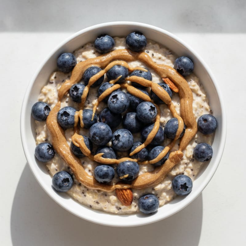 Blueberry Almond Overnight Oats