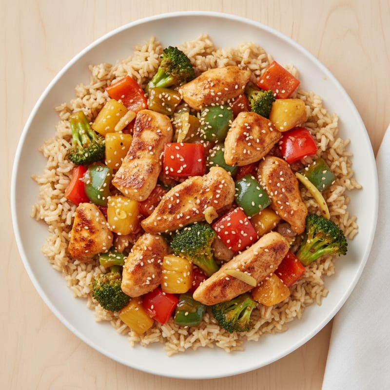 Sweet and Sour Chicken Stir-Fry