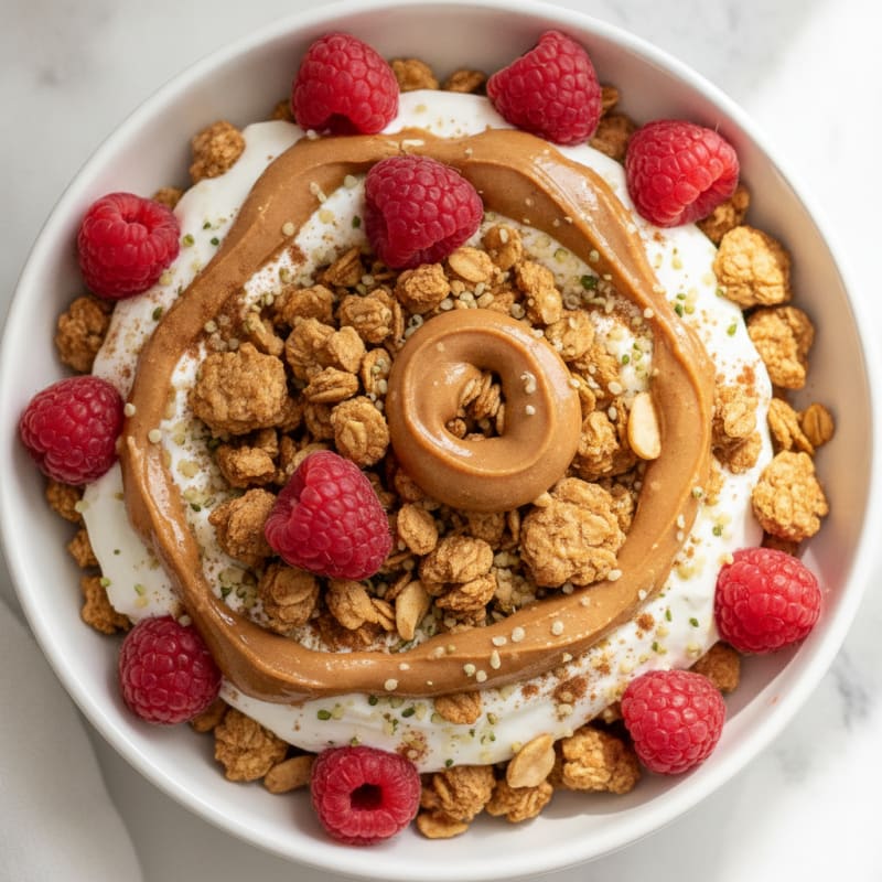 Peanut Butter Granola Yogurt Parfait