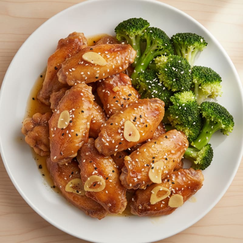 Honey-Garlic Glazed Chicken Wings