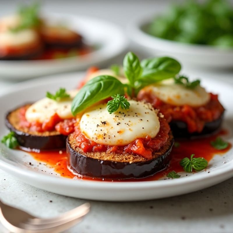 Healthy Baked Eggplant Parmesan