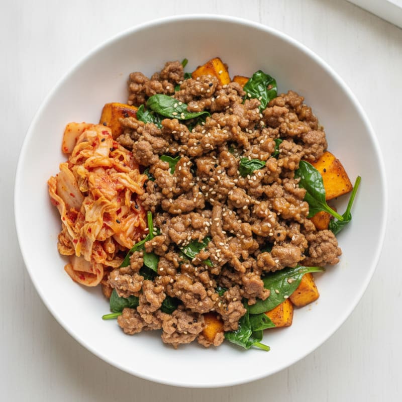 Korean Beef Sweet Potato Bowl
