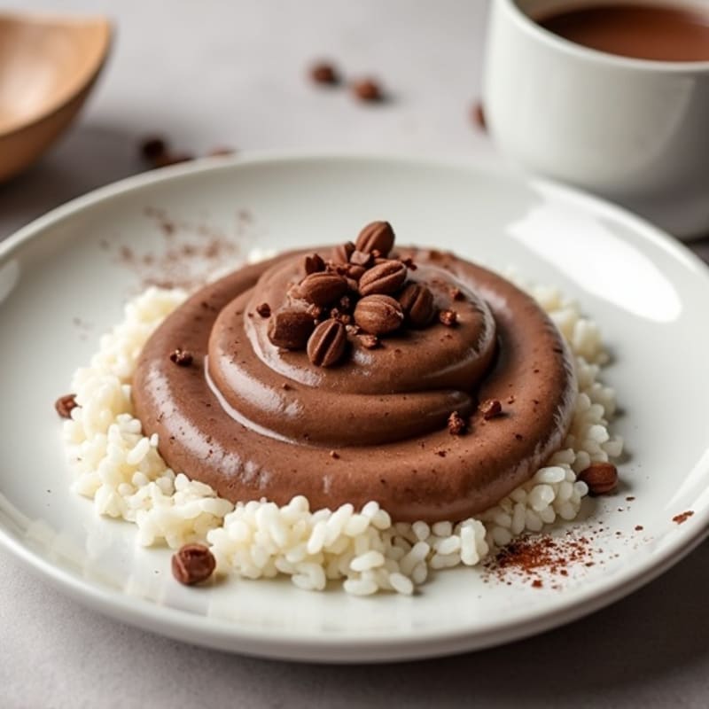 Creamy Chocolate Protein Rice Pudding