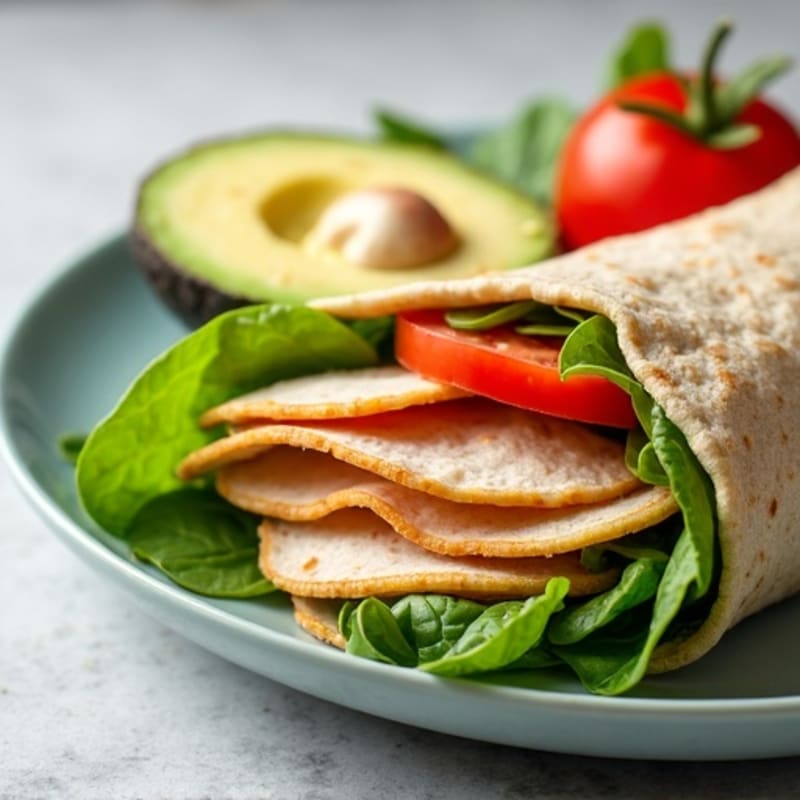 Fresh Turkey and Creamy Avocado Wrap