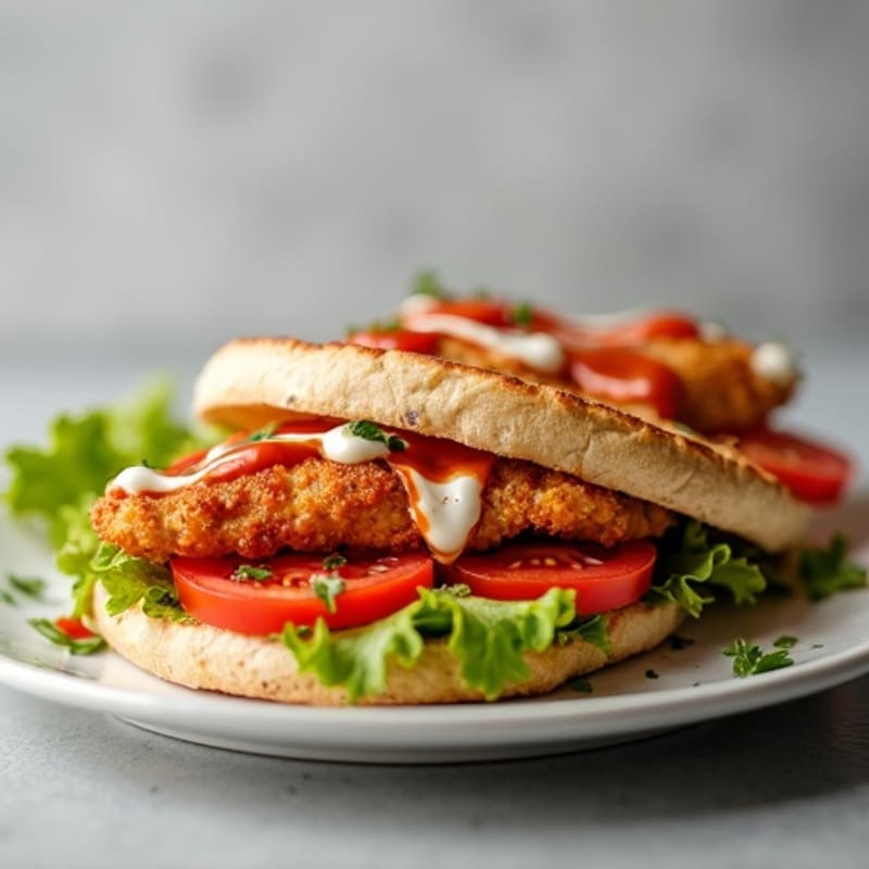 Crispy BBQ Ranch Chicken Flatbread