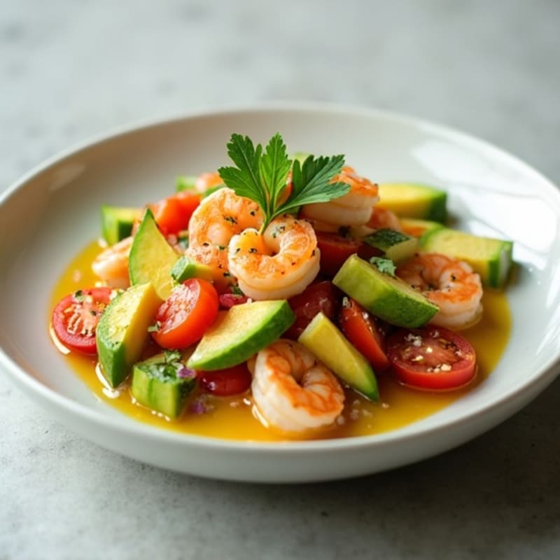 Fresh Lime Shrimp and Avocado Ceviche