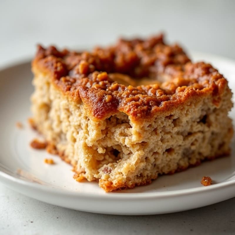 Protein-Packed Cinnamon Roll Baked Oatmeal