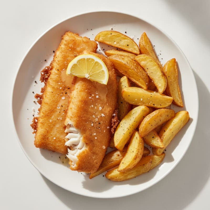 Classic Beer-Battered Fish and Chips