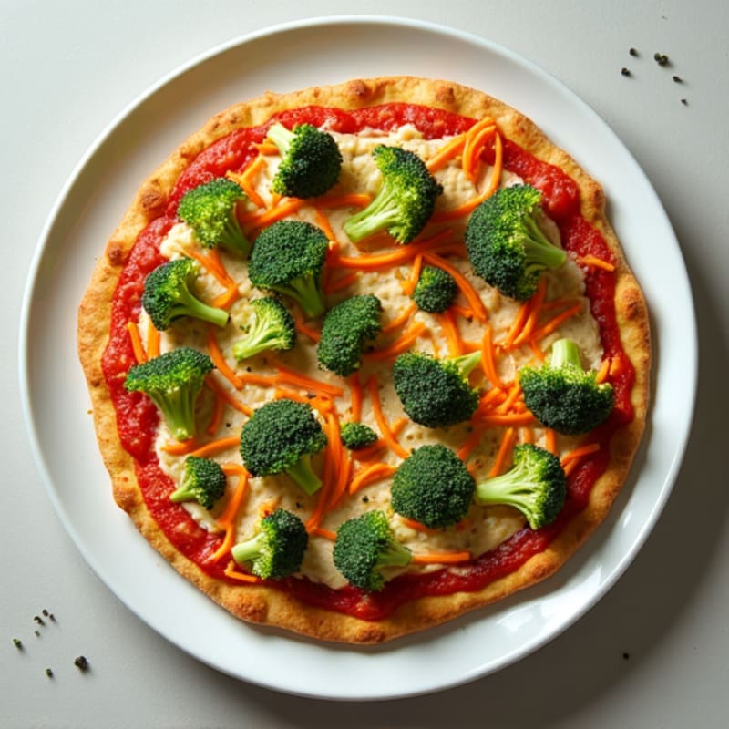 DIY Gluten-Free Chicken Pizza with Broccoli and Roasted Potatoes