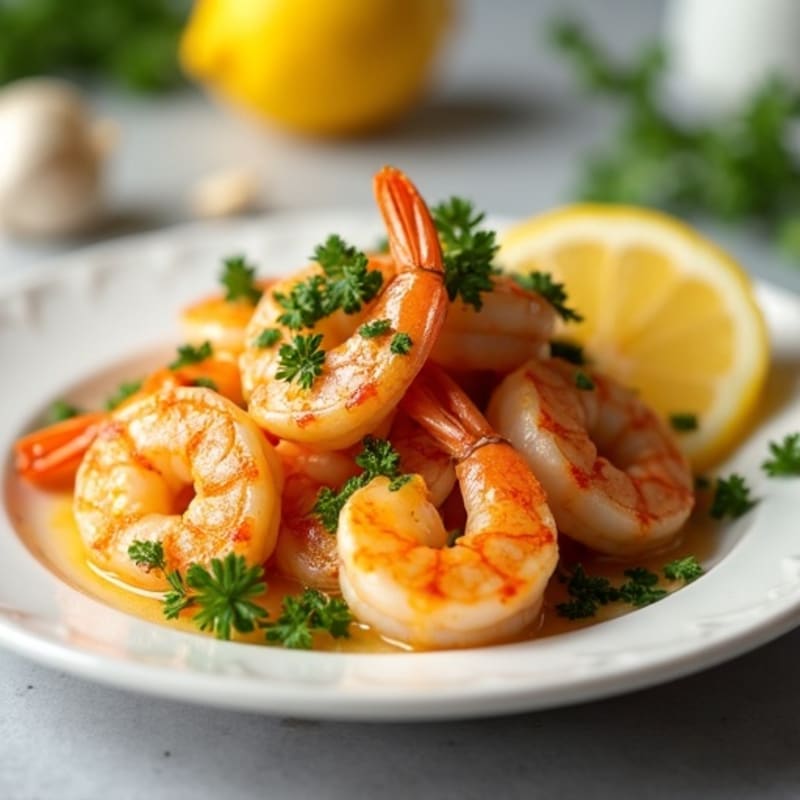 Lemon-Garlic Butter Sautéed Shrimp with Fresh Herbs