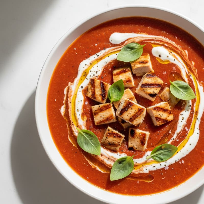 Creamy Roasted Tomato Basil Soup