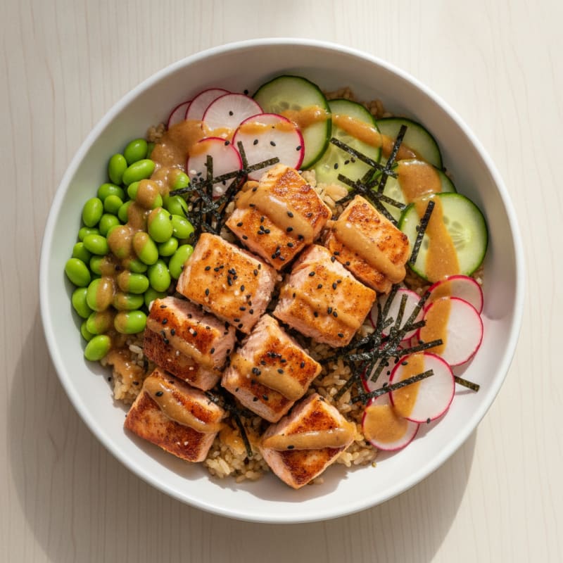 Salmon Sushi Rice Bowl